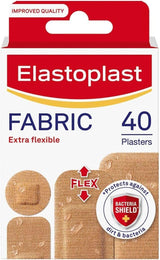 Elastoplast Fabric Extra Flexible Plaster - Pack of 40