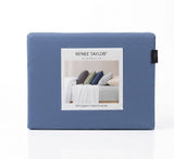 Renee Taylor 400TC Egyptian Cotton Sheet Set - Steel Blue (OEKO-TEX Certified Sateen)