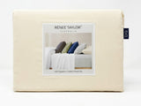 Renee Taylor 400TC Egyptian Cotton Bed Sheet Set - Vanilla (OEKO-TEX Certified)