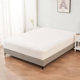 400TC Thread Count King 100% Cotton Fitted Bed Sheet & 2 Pillow Case Set in White