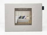 Renee Taylor 400TC Egyptian Cotton Fitted Sheet & Pillowcase Set - Antarctica (OEKO-TEX Certified)