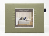 Renee Taylor 400TC Egyptian Cotton Fitted Sheet & Pillowcase Set - Basil (OEKO-TEX Certified)