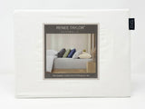 Renee Taylor 400TC Egyptian Cotton Fitted Sheet & Pillowcase Set - White (OEKO-TEX Certified)