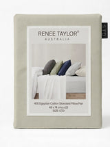 Renee Taylor 400TC Egyptian Cotton Bed Sheet Set - Vanilla (OEKO-TEX Certified)