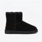 GROSBY Jillaroo Womens Long UGG Boots - Black (Genuine Sheepskin/Suede Leather Slippers)
