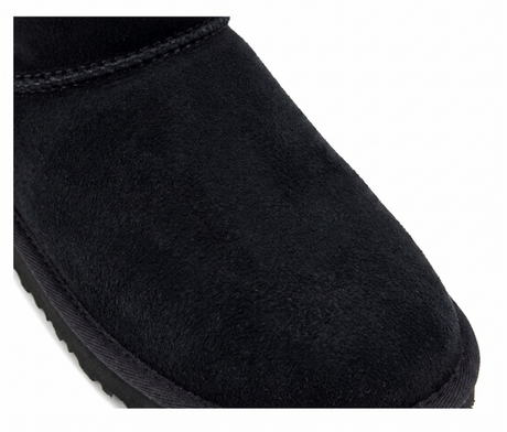 GROSBY Jillaroo Womens Long UGG Boots - Black (Genuine Sheepskin/Suede Leather Slippers)