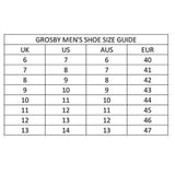 Grosby Mens Aaron Lace Up Shoes Formal Dress Synthetic Leather - Black