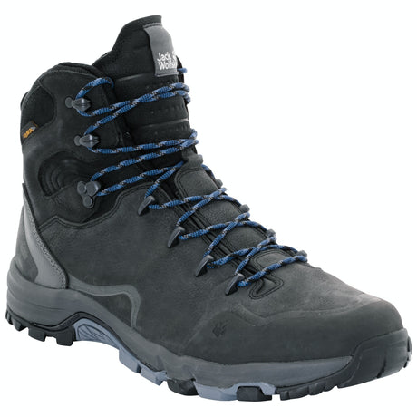 Jack Wolfskin Mens Hiking Boots Waterproof Shoes Altiplano Prime Texapore Mid - Phantom - Phantom