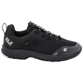 Jack Wolfskin Phoenix Texapore Low Girls Hiking Shoes - Black