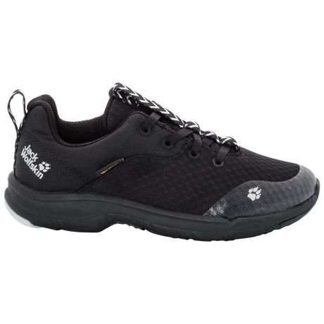 Jack Wolfskin Phoenix Texapore Low Girls Hiking Shoes - Black - Black