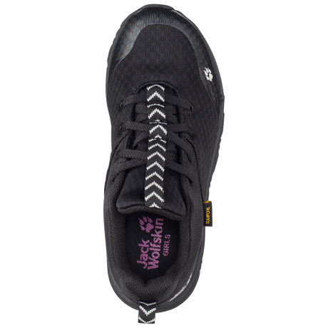 Jack Wolfskin Phoenix Texapore Low Girls Hiking Shoes - Black