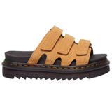 Dr. Martens Raine Suede SoftWair Slide-on Sandal in Tan