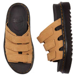 Dr. Martens Raine Suede SoftWair Slide-on Sandal in Tan