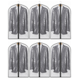 6x Suit Cover w/ Zipper Bulk Pack - Garment & Coat Storage Protector (60x137cm)