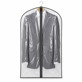1x Suit Cover w/ Zipper - Garment & Coat Storage Protector (60x137cm)