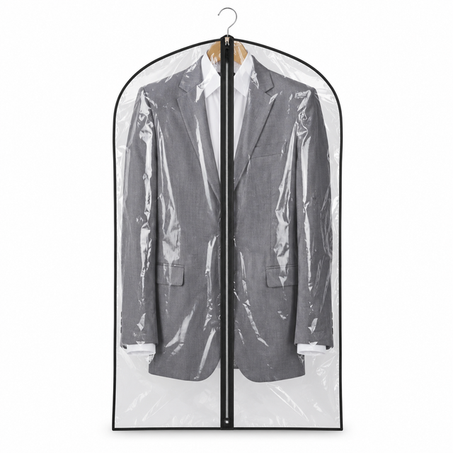 1x Suit Cover w/ Zipper - Garment & Coat Storage Protector (60x137cm)