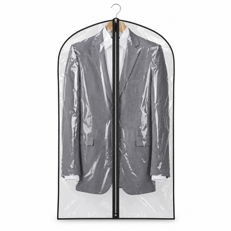 1x Suit Cover w/ Zipper - Garment & Coat Storage Protector (60x137cm)