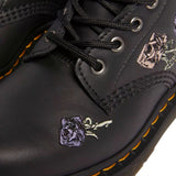 Dr. Martens 1460 Vonda 8 Eye Boots Floral Embroidery Genix Nappa Leather in Black