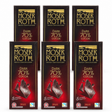 6x Moser Roth 70% Cocoa Dark Chocolate Block Bulk Pack - Made in Germany (30 Bars)