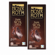 2x Moser Roth 90% Cocoa Dark Chocolate Block - Made in Germany (10 Bars)