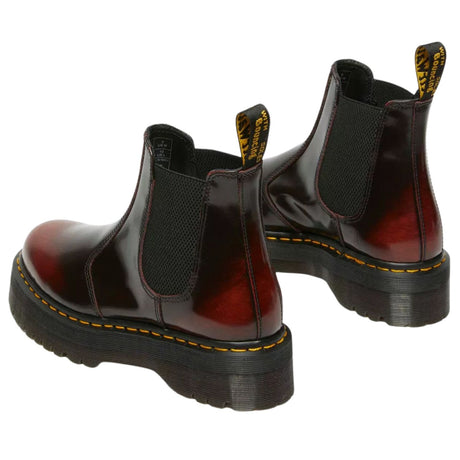 Dr. Martens 2976 Quad Chelsea Boots (Arcadia Leather/Goodyear Welt) - Cherry Red