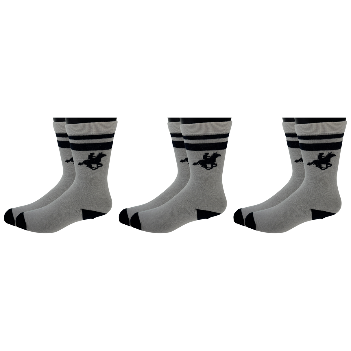 3x U.S. Polo Assn. Livergy Mens Crew Socks Pack - White/Navy - 1 Pack of 3 Pairs