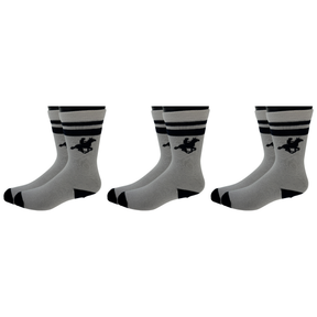3x U.S. Polo Assn. Livergy Mens Crew Socks Pack - White/Navy - 1 Pack of 3 Pairs