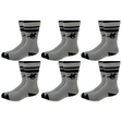 6x U.S. Polo Assn. Livergy Mens Crew Socks Bulk Pack - White/Navy - 1 Pack of 3 Pairs