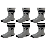6x U.S. Polo Assn. Livergy Mens Crew Socks Bulk Pack - White/Navy - 1 Pack of 3 Pairs