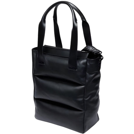 Dr. Martens Padded Leather Tote Bag - Black Sendal (Crossbody Strap & Zip Closure)