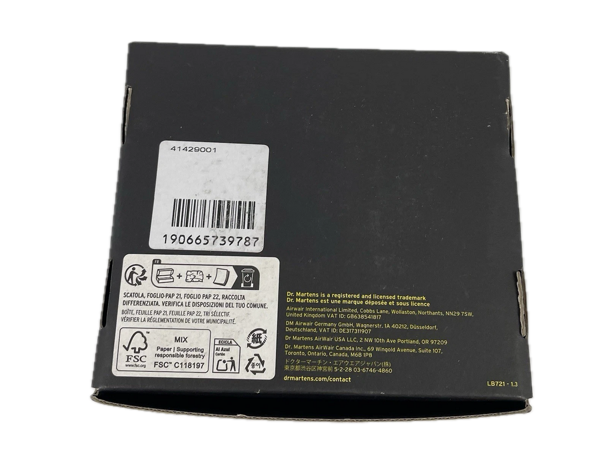 Dr. Martens Leather Card Holder Wallet in Black Kiev