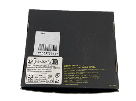 Dr. Martens Leather Card Holder Wallet in Black Kiev