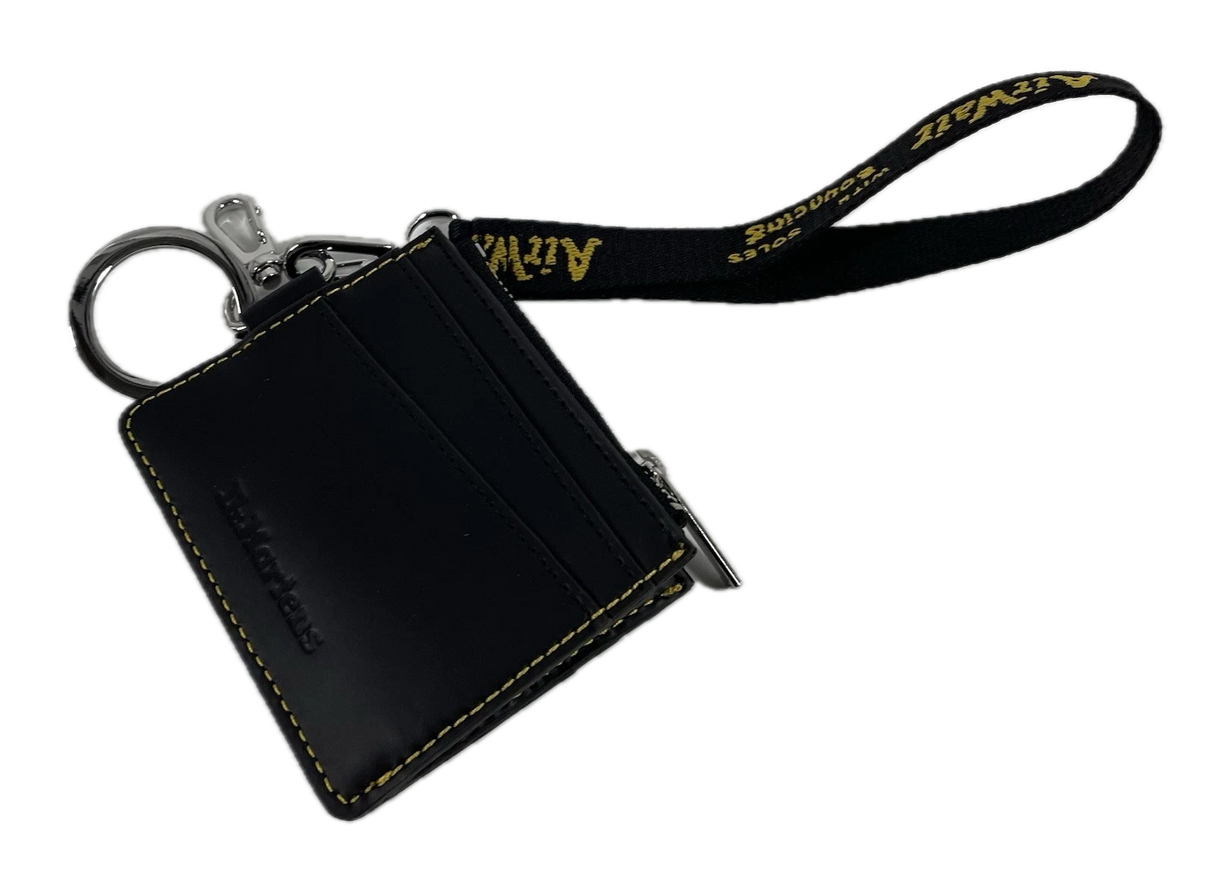 Dr. Martens Leather Card Holder Wallet in Black Kiev