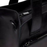 Dr. Martens Leather Tote Bag - Black Mayhem (Crossbody Laptop & Gunmetal Hardware Finish)