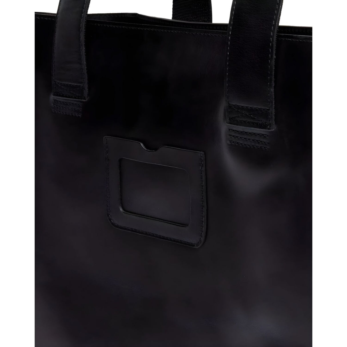 Dr. Martens Leather Tote Bag - Black Mayhem (Crossbody Laptop & Gunmetal Hardware Finish)