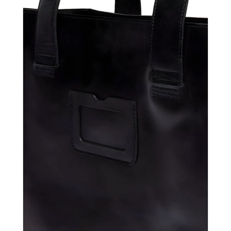 Dr. Martens Leather Tote Bag - Black Mayhem (Crossbody Laptop & Gunmetal Hardware Finish)