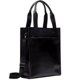 Dr. Martens Leather Tote Bag - Black Mayhem (Crossbody Laptop & Gunmetal Hardware Finish)