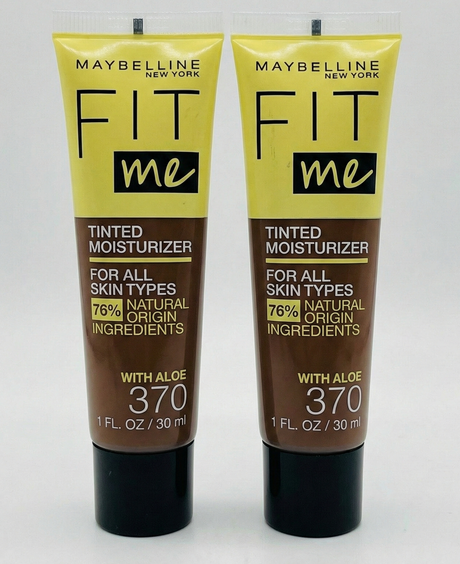 2x Maybelline Fit Me® Tinted Moisturizer Natural Coverage Face Makeup - 370