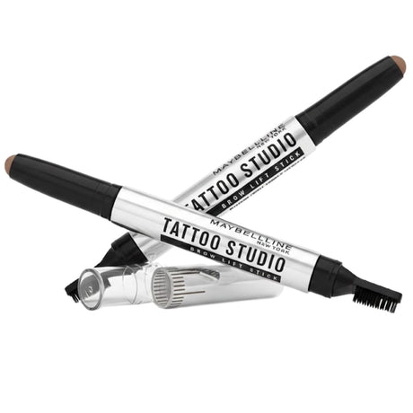 2x Maybelline Tattoo Studio Brow Lift Stick Waterproof Smudge - 255 Soft Brown