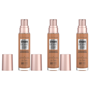 3x Maybelline Dream Radiant Liquid Hydrating Foundation with Collagen Pack - Caramel 120