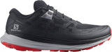 Salomon Mens Ultra Glide Wide Sneakers Shoes Runners - Black/Alloy/Goji