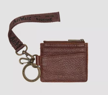 Dr. Martens Card Holder Wallet in Brown Cashew Ambassador