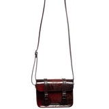 Dr Martens 7" Leather Satchel Phoenix Bag - Cherry Red (w/ Arcadia Adjustable Strap)