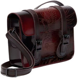 Dr Martens 7" Leather Satchel Phoenix Bag - Cherry Red (w/ Arcadia Adjustable Strap)