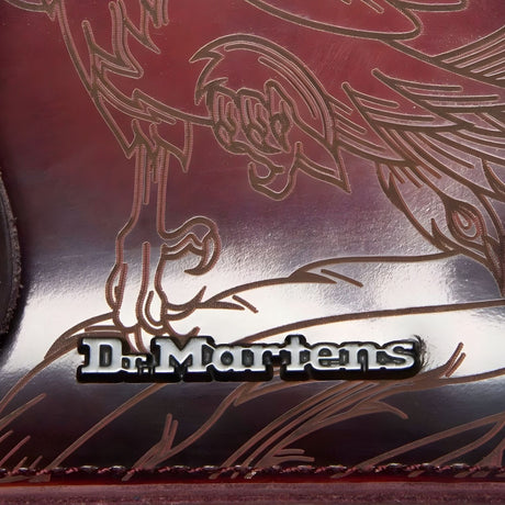 Dr Martens 7" Leather Satchel Phoenix Bag - Cherry Red (w/ Arcadia Adjustable Strap)