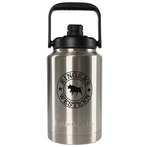 Ringers Western Big Gulp 1 Gallon Insulated Jug 3785ml Double Wall Vacuum in Stainless Steel