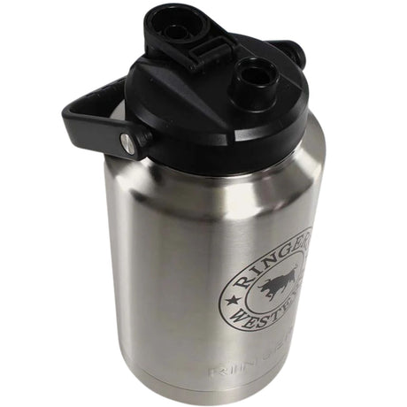 Ringers Western Big Gulp 1 Gallon Insulated Jug 3785ml Double Wall Vacuum in Stainless Steel