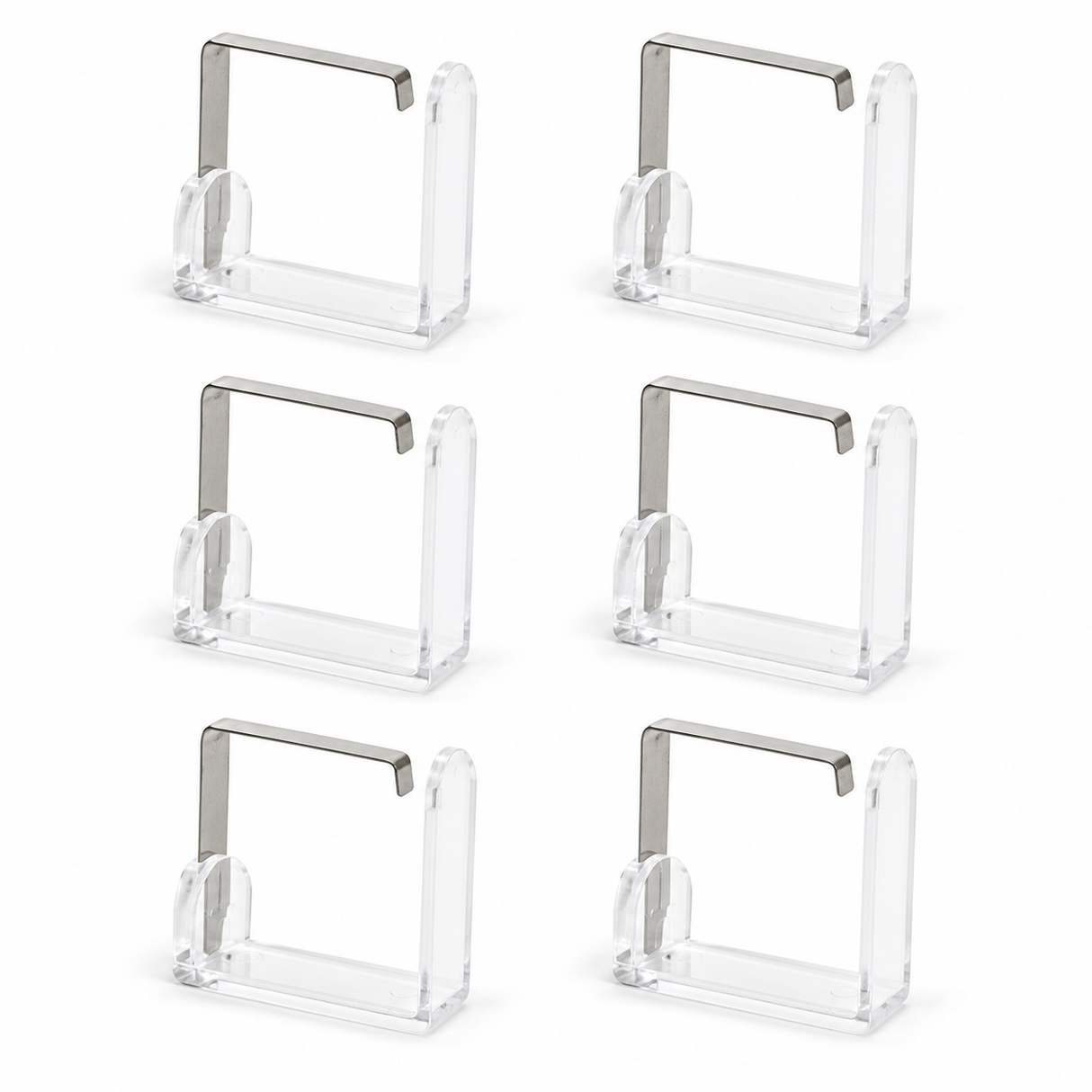6x Tablecloth Holder Clips Pack - Desk Cover Clamps