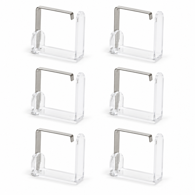 6x Tablecloth Holder Clips Pack - Desk Cover Clamps