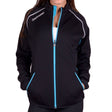 Babolat Womens Match Core Softshell Tennis Jacket - Black/Cyan